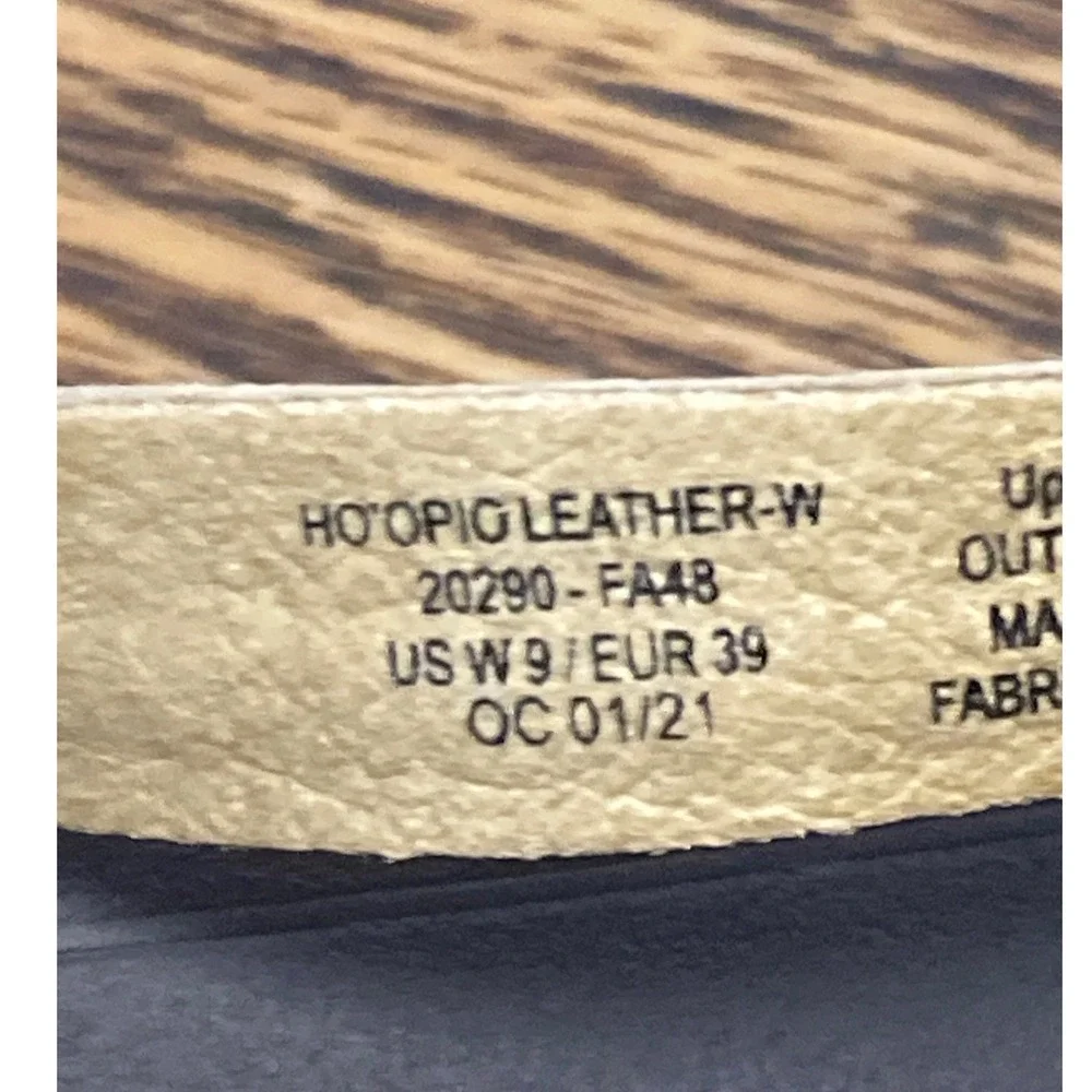 OluKai Ho'opio Leather Flip Flop Sandals Gold Brown Womens 9 20290-FA48 - Picture 7 of 7